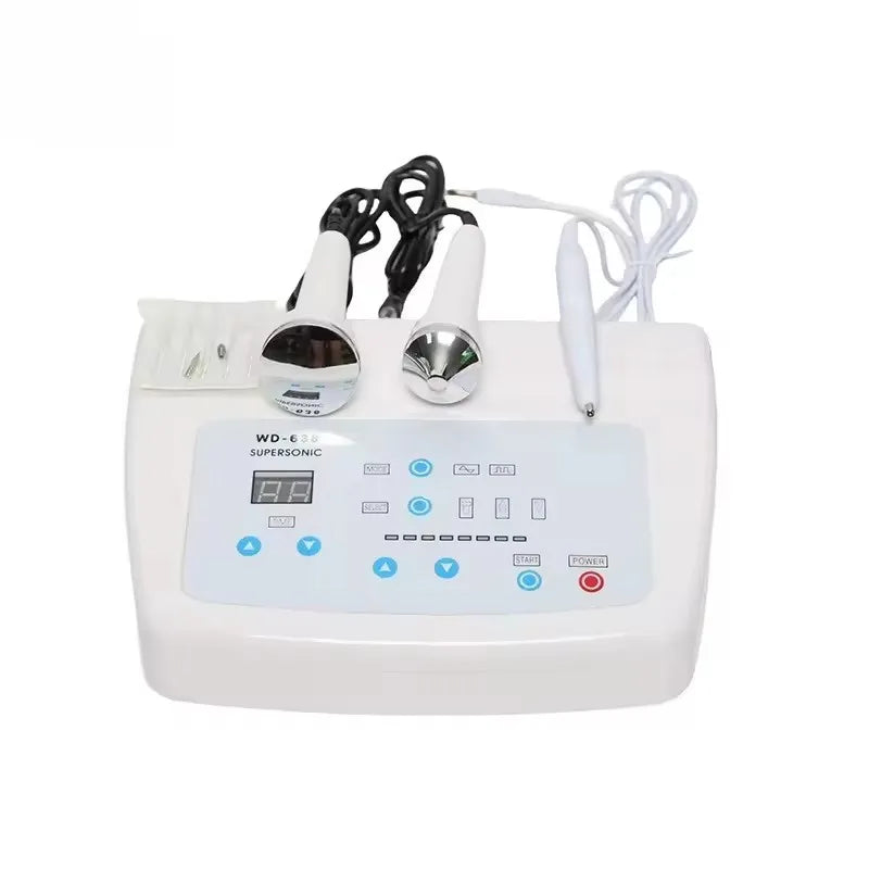 3 IN 1 Ultrasound Beauty Machine Ultrasonic Face Lifting Eye Massage Beauty Device Skin Care Pores Cleansing Facial SPA Massager