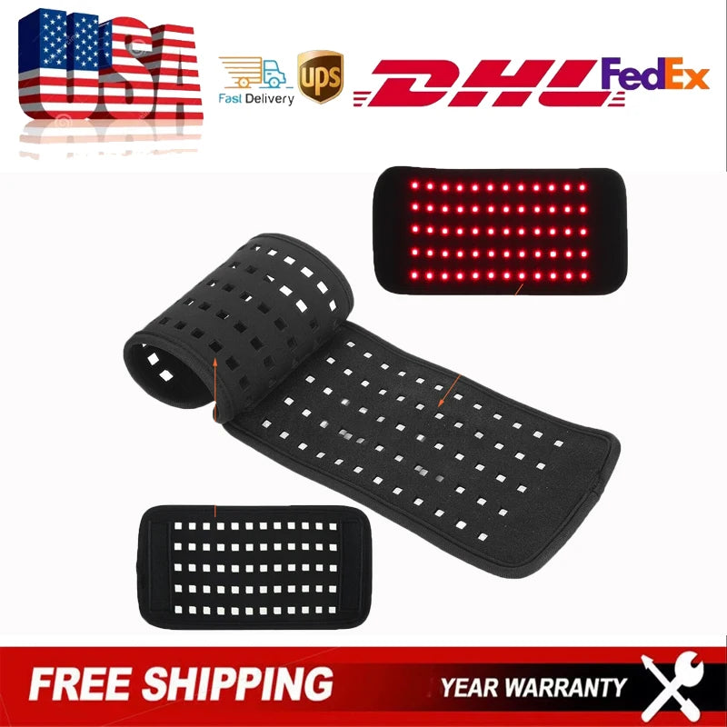 Portable Massage Pad Led Infrared Massager For Waist Relaxation Relieving Back Muscle Tension Foot Massage