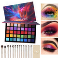 40 Color All-Purpose Eye Shadow Plate with Brush Set, Matte Pearlescent Flash Combination, from Daily Commuting to Party Makeup, Unlock Versatile Makeup, a Must for Holiday Gifts