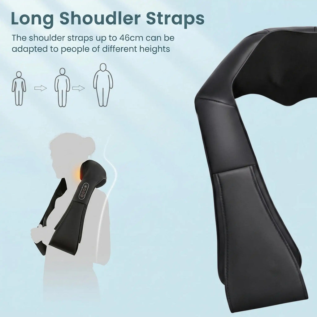 Naipo Shiatsu Back and Neck Massager with Heat Deep Kneading Massage, Best Gifts Mom Dad Women Men, Home, Office Car Use body massager massage neck massage