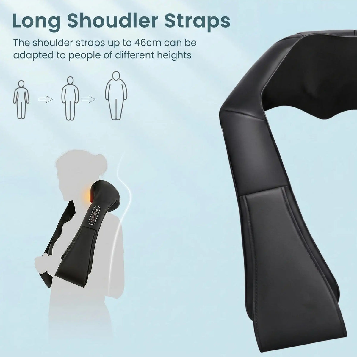 Naipo Shiatsu Back and Neck Massager with Heat Deep Kneading Massage, Best Gifts Mom Dad Women Men, Home, Office Car Use body massager massage neck massage
