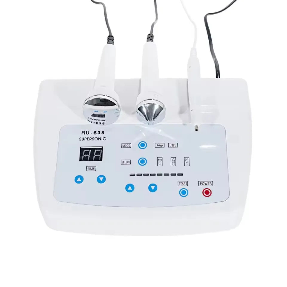 3 IN 1 Ultrasound Beauty Machine Ultrasonic Face Lifting Eye Massage Beauty Device Skin Care Pores Cleansing Facial SPA Massager