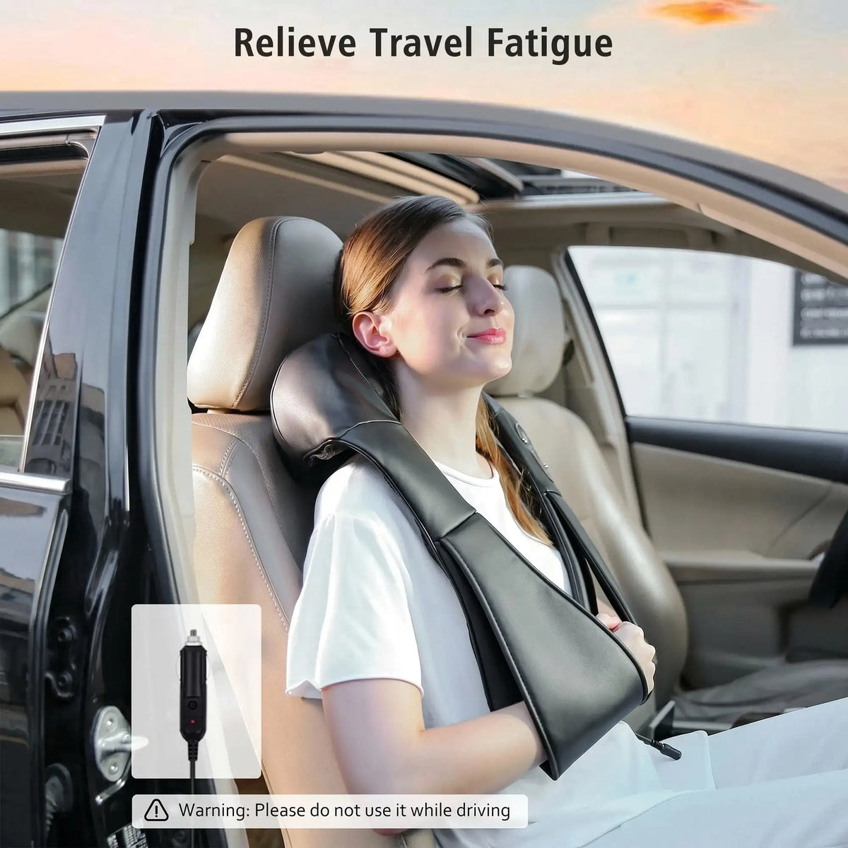 Naipo Shiatsu Back and Neck Massager with Heat Deep Kneading Massage, Best Gifts Mom Dad Women Men, Home, Office Car Use body massager massage neck massage