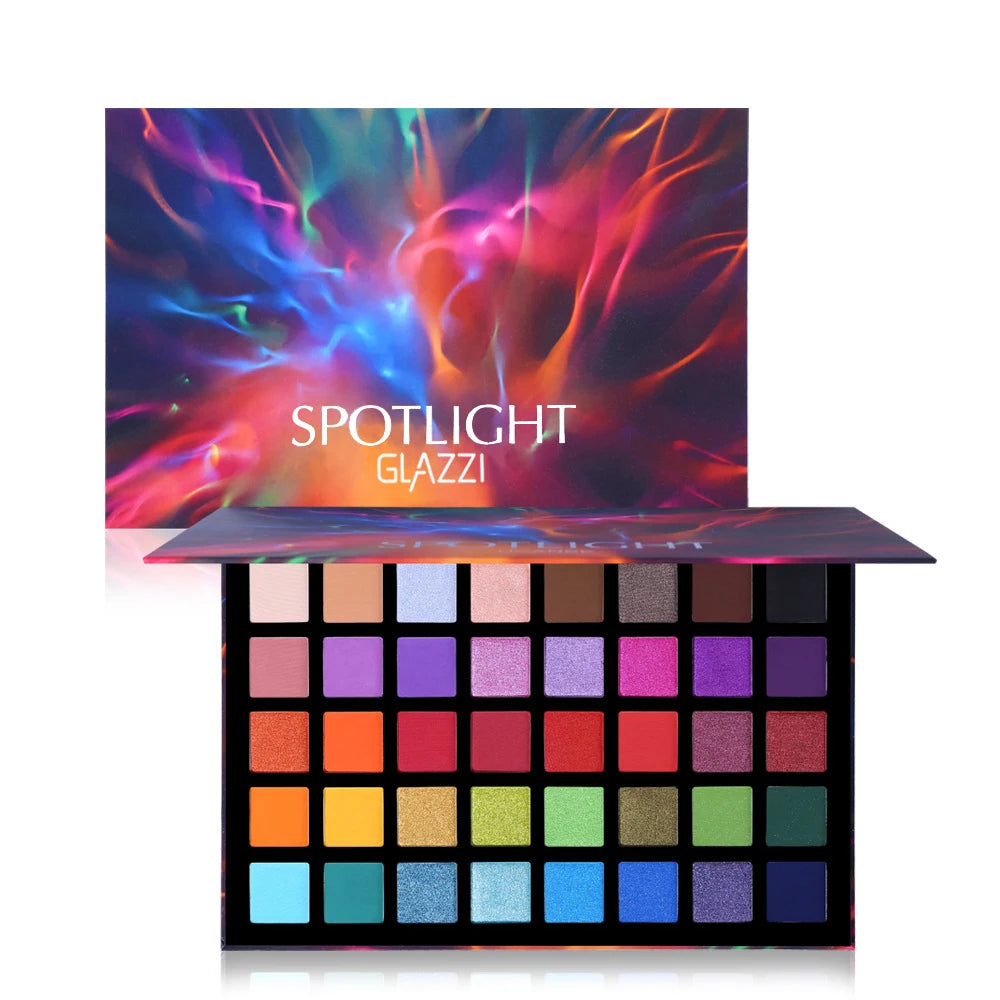 40 Color All-Purpose Eye Shadow Plate with Brush Set, Matte Pearlescent Flash Combination, from Daily Commuting to Party Makeup, Unlock Versatile Makeup, a Must for Holiday Gifts